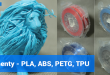 Filamenty do druku 3D – PLA, ABS, PETG, TPU